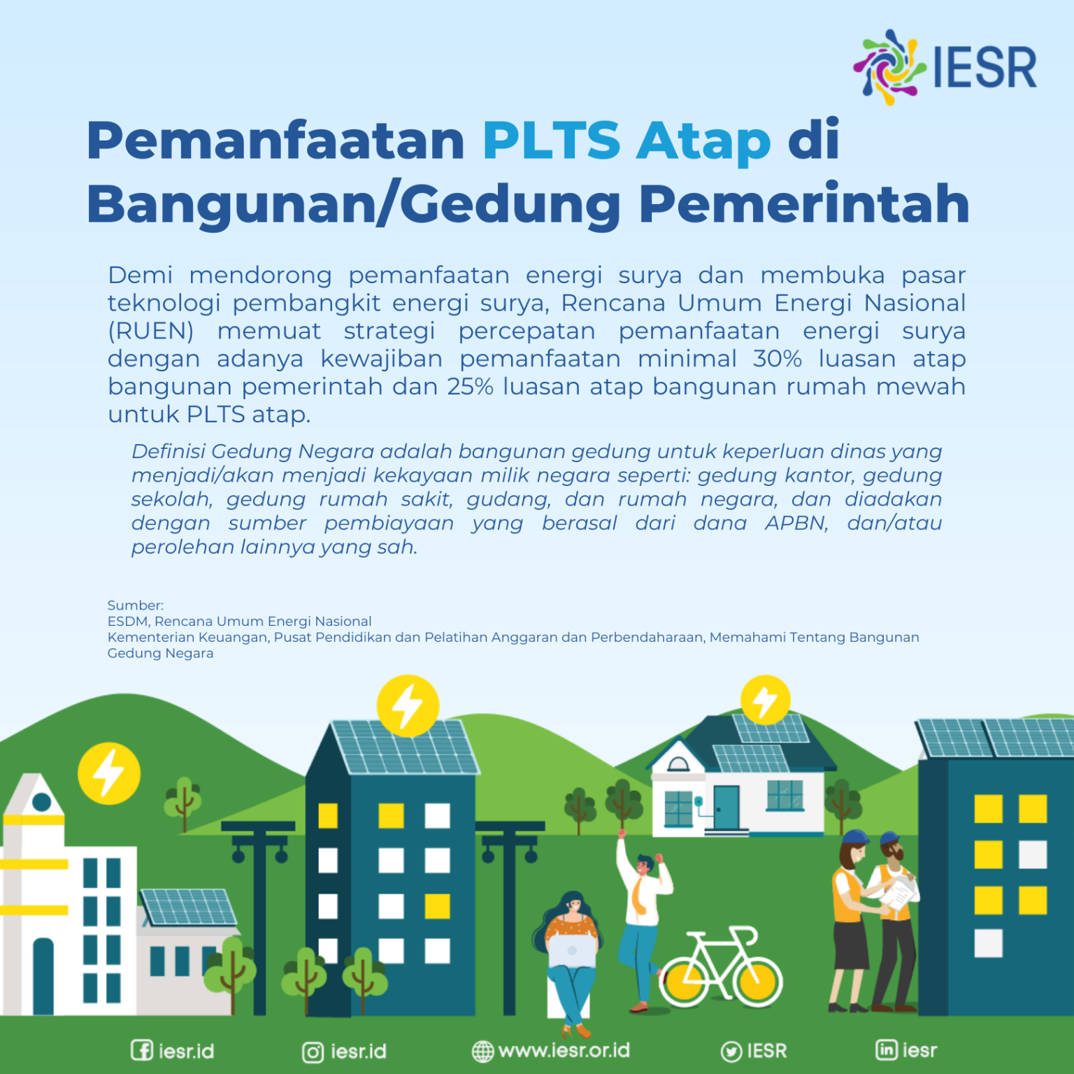 Pemanfaatan PLTS Atap Di Bangunan/Gedung Pemerintah - IESR