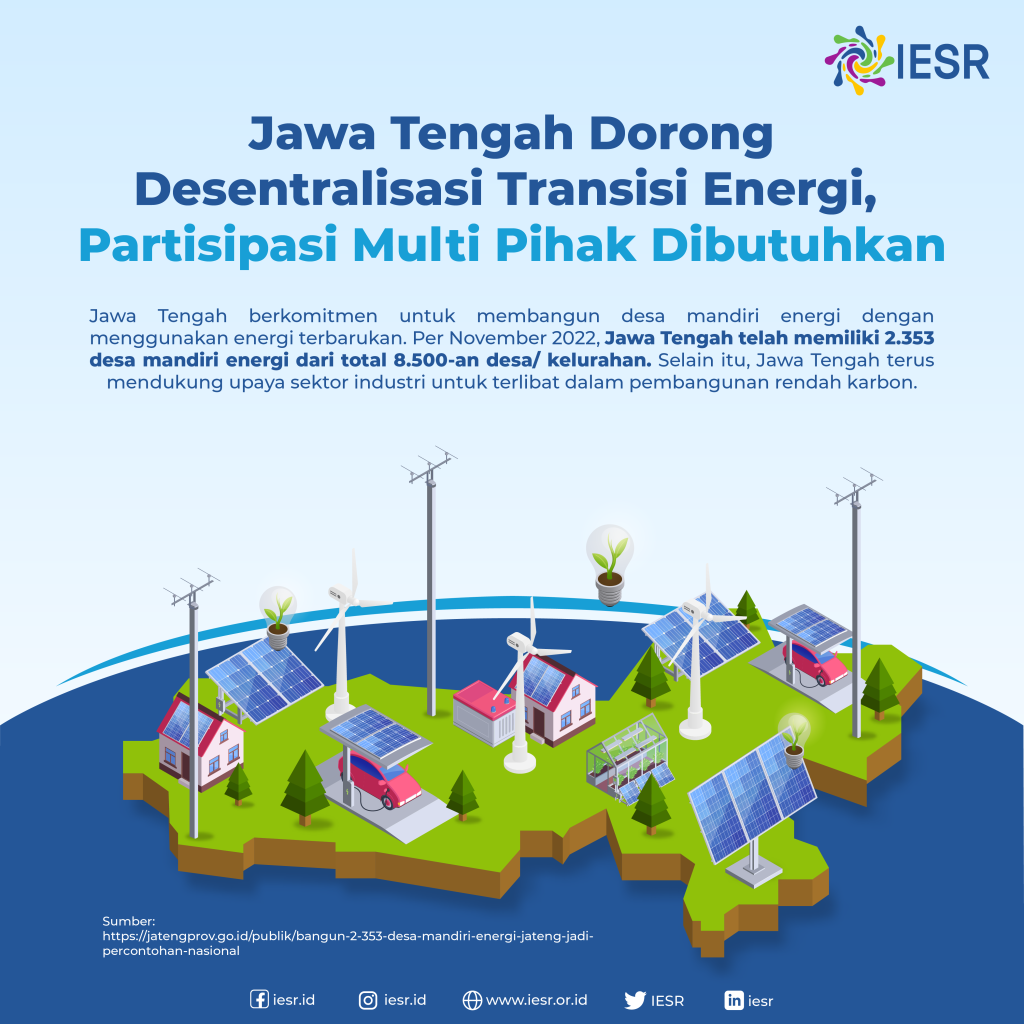 Jawa Tengah Dorong Desentralisasi Transisi Energi Partisipasi