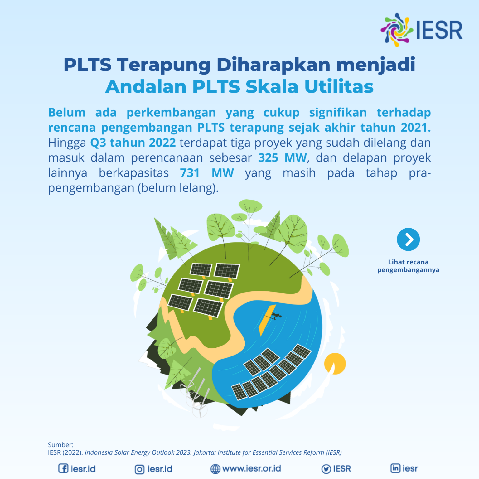 Perkembangan PLTS Skala Utilitas Di Indonesia - IESR