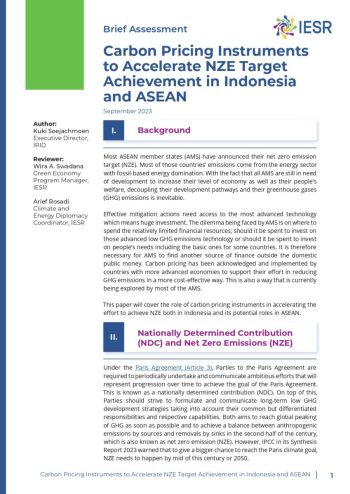 Carbon Pricing Instruments to Accelerate NZE Target Achievement in Indonesia and ASEAN_page-0001