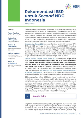 Rekomendasi IESR untuk Second NDC Indonesia_page-0001